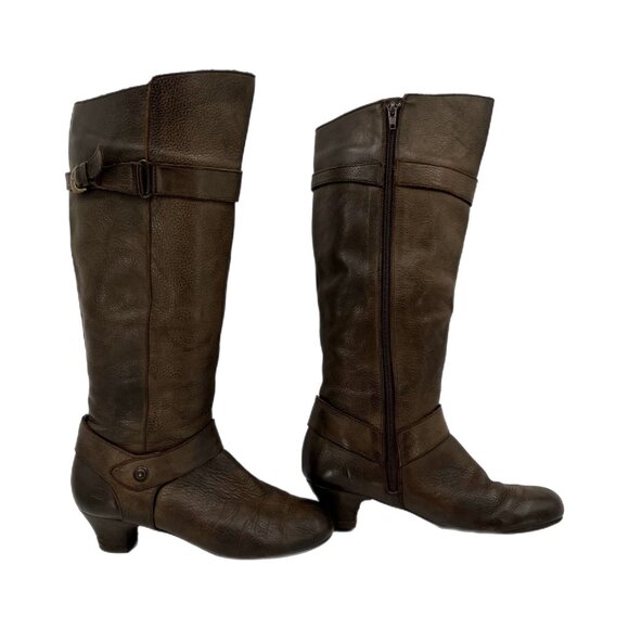 Born Brown Classic French Heel Knee High Boots | Versatile for Any Occasion - Picture 1 of 11